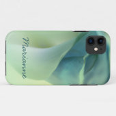 Romantische ventilator in blauwe tonen Case-Mate iPhone case (Achterkant (horizontaal))
