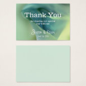 Romantische ventilator in Blauwe Tonen - Hartelijk Visitekaartje (Voorkant /achterkant)