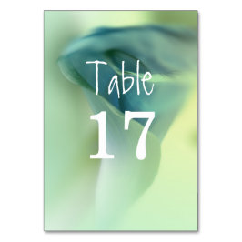 Romantische ventilator in Blue Tones Wedding Kaart