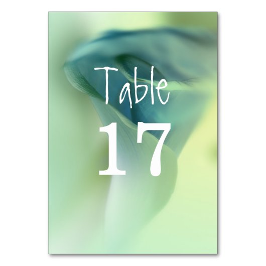 Romantische ventilator in Blue Tones Wedding Kaart (Voorkant)