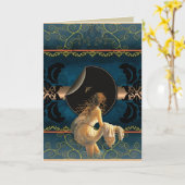 Romantische Verjaardagskaart - Vrouw in het Water Kaart (Gele Bloem)