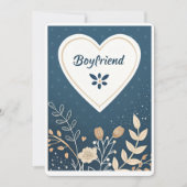 Romantische verjaardagsuitnodiging voor hem - Aanp Kaart (Voorkant)