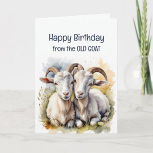 Romantische verjaardagswensen van Old Goat Kaart