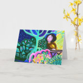 Romantische verklaring van de liefdeskaart kaart (Gele Bloem)