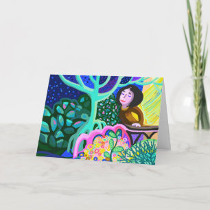 Romantische verklaring van de liefdeskaart kaart