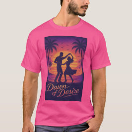 Romantische verloop zonsondergang met dansers t-shirt