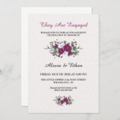 Romantische Verloving-kaart Kaart (Voorkant / Achterkant)