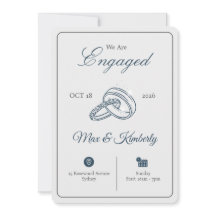 Romantische verlovingsuitnodigingen | Elegant & Mo