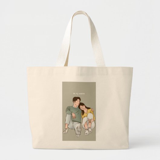 Romantische vibes: de perfecte Valentijn Grote Tote Bag (Voorkant)