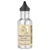 Romantische Victoriaans fietsers Waterfles (Links)