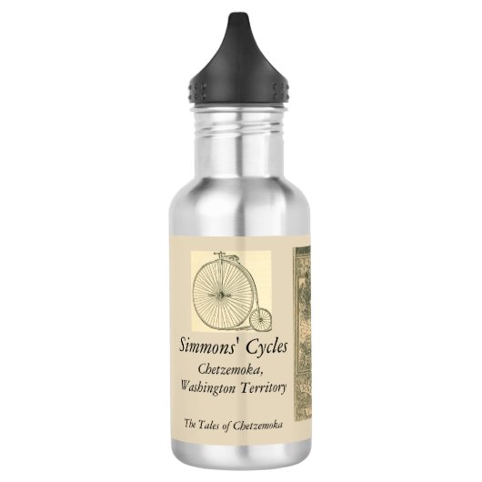 Romantische Victoriaans fietsers Waterfles (Links)