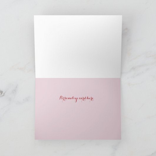 Romantische Victoriaans Valentijnsdag Kaart (Binnen)