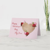 Romantische Victoriaans Valentijnsdag Kaart (Voorkant)