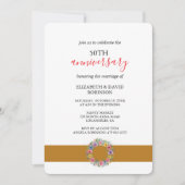 Romantische viering 50ste verjaardag bruiloft kaart (Voorkant)