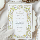Romantische Vinework Arch Wedding Kaart