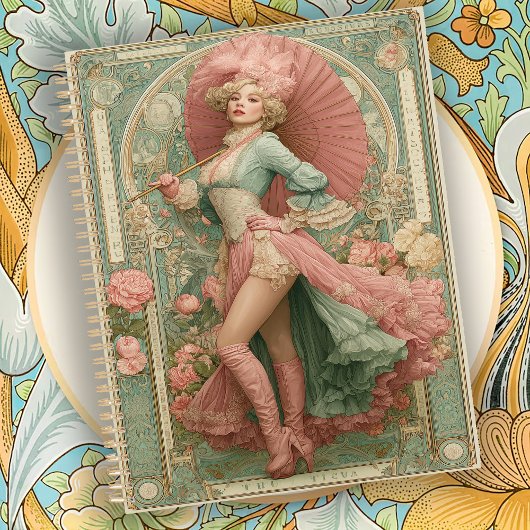 Romantische vintage art nouveau circus planner