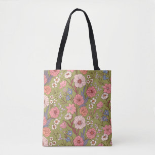 “Romantische Vintage Bloem Eco Tote” Tote Bag
