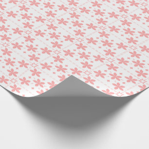 Romantische vintage bloem geblokt Roze bloemmotie Cadeaupapier