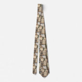 Romantische Vintage Briefcollage met Rozen Stropdas (Achterkant)