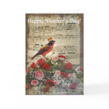 Romantische vintage collagemoederdag