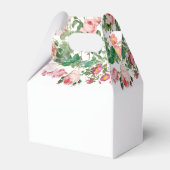 Romantische vintage fiets bloemen vogels bedankdoosjes (Achterkant)