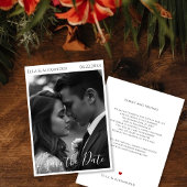 Romantische Vintage Foto Save The Date