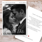 Romantische Vintage Foto Save The Date