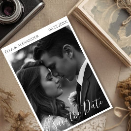 Romantische Vintage Foto Save The Date