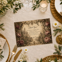 Romantische Vintage Gotische Bruiloft
