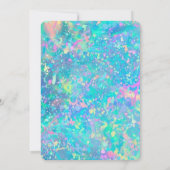 Romantische vintage huwelijksuitnodiging kaart (Achterkant)