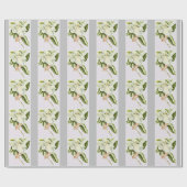 Romantische Vintage Magnolia Cadeaupapier (Vlak)