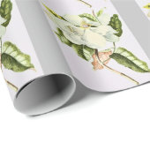 Romantische Vintage Magnolia Cadeaupapier (Rol Hoek)
