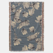 Romantische Vintage Magnolias Deken (Voorkant Verticaal)