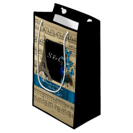 Romantische vintage Paris gepersonaliseerde bruilo Klein Cadeauzakje