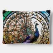 Romantische vintage pauw make-uptas etui (Voorkant)