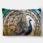 Romantische vintage pauw make-uptas etui (Achterkant)