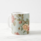 Romantische Vintage Rozentuin Koffiemok (Voorkant links)