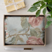 Romantische Vintage Rozentuin Tissuepapier (Geschenk)