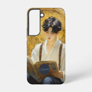 Romantische Vintage Stijl Kunst van Jongen die Lee Samsung Galaxy Hoesje