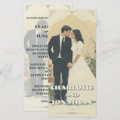 Romantische Vintage Trouwkoppel Kunst (Voorkant / Achterkant)