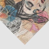ROMANTISCHE VINTAGE VROUW DECOUPAGE TISSUEPAPIER (Detail)
