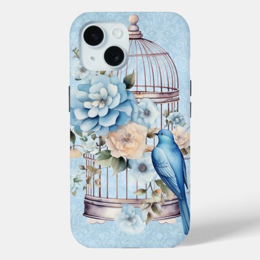 Romantische vintage waterverf bloemkooi Case-Mate iPhone case (Achterkant)