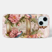 Romantische vintage waterverf bloemkooi Case-Mate iPhone case (Achterkant (horizontaal))