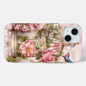 Romantische vintage waterverf bloemkooi Case-Mate iPhone case (Achterkant (horizontaal))