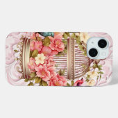 Romantische vintage waterverf bloemkooi Case-Mate iPhone case (Achterkant (horizontaal))