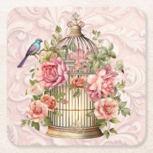 Romantische vintage waterverf bloemkooi 