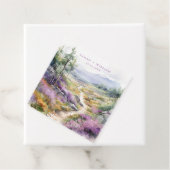 Romantische violette bloemen bruiloft gunst Labels (In situ)