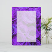 Romantische violette paarse rozen,  rozenbouquet (Staand voorkant)