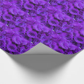 romantische violette paarse rozen ,  rozenroos bou cadeaupapier (Hoek)