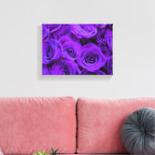 romantische violette paarse rozen ,  rozenroos bou canvas afdruk (Insitu (Woonkamer))